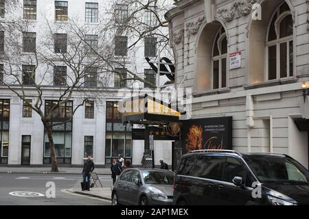 The Aldwych Theatre showing posters from the production Tina Turner in London. PA Photo. Picture date: Friday January 17, 2020. Photo credit should read: Luciana Guerra/PA Wire Stock Photo