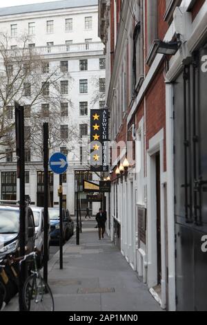 The sign of the Aldwych Theatre showing posters from the production Tina Turner in London. PA Photo. Picture date: Friday January 17, 2020. Photo credit should read: Luciana Guerra/PA Wire Stock Photo