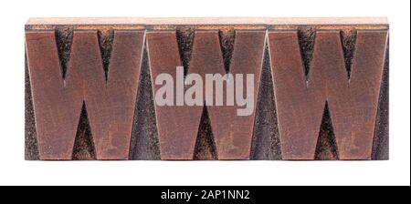 Wooden book printing letters Stock Photo