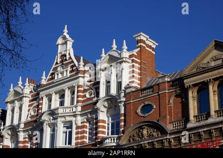 18 January 2020 - London: Sloane Square typical old city architecture Stock Photo