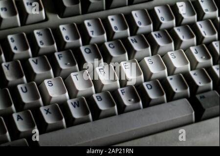 Word "stress" displayed on a computer keyboard Stock Photo