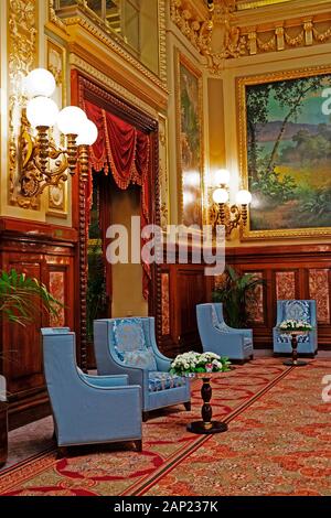 interior view inside monte carlo casino monaco Stock Photo