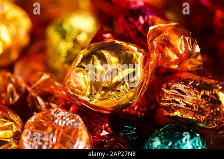 Assorted Quality Street chocolates Stock Photo