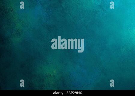 Blue-green color grunge texture and background with space for text or image. Stock Photo