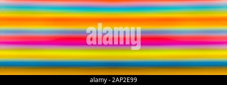 Blurred or defocused  multi colored lines, panoramic image Stock Photo