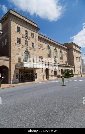 Hershey, PA / USA - May 21, 2018: The Hershey Theatre is a 1,904-seat theater in downtown and was opened in September, 1933. Stock Photo