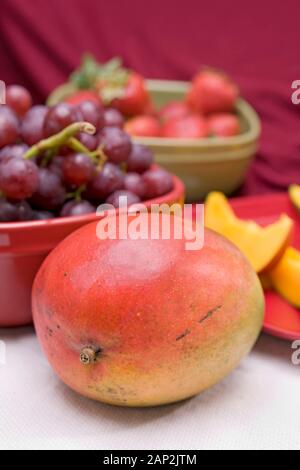 whole fresh mango Stock Photo