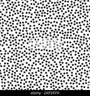 Abstract seamless pattern with dots on white background. Simple abstract pattern background for interrior, textile design, paper craft. Circled Stock Vector