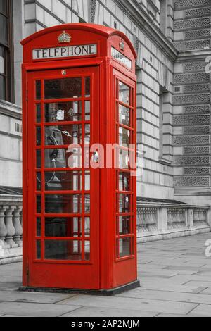 Historic phonebox in London. Stock Photo