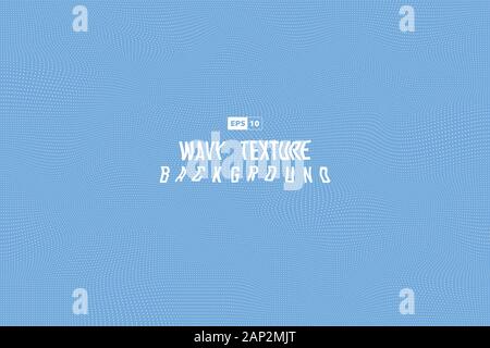 Abstract mesh dot halftone pattern design on sky blue background. Use for poster, ad, artwork, template design. illustration vector eps10 Stock Vector