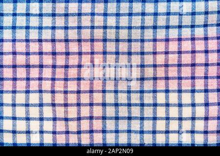 Plaid material texture. Clothes background Stock Photo