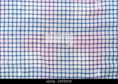 Plaid material texture. Clothes background Stock Photo