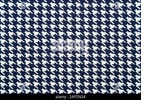 Fabric with goose foot pattern. Cloth background Stock Photo