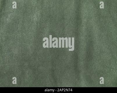 Green suede leather Stock Photo