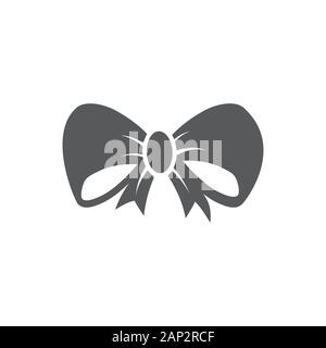 Bow icon on white background Stock Vector