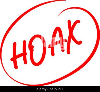 a logotype or typography about hoax, fake news icon, hoax icon Stock Vector
