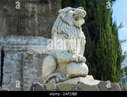 anyone know y taka aka ngee ann city got put 2 big lion stone