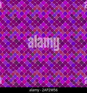 Seamless violet abstract square pattern background design - purple repeating geometrical vector illustration Stock Vector