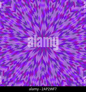 Abstract geometrical dynamic round tile pattern background - circular hypnotic vector graphic Stock Vector
