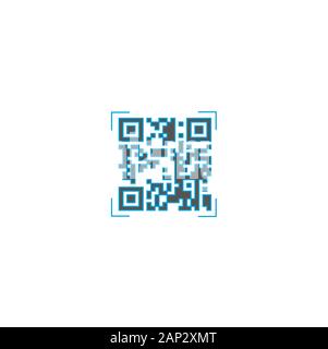 QRCode Verification Scan Icon Stock Vector
