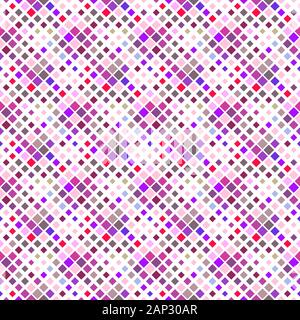 Seamless square pattern background design - colorful geometrical abstract vector illustration from diagonal squares Stock Vector