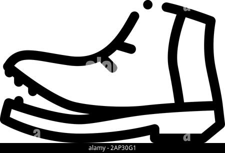 Shoe Torn Sole Icon Vector Outline Illustration Stock Vector Image ...