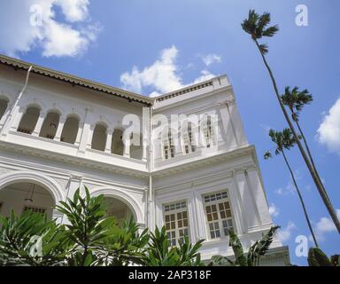 Raffles Hotel Singapore from garden, Beach Road, Singapore Island, Singapore Stock Photo