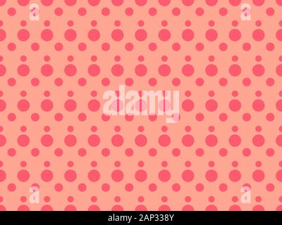 Dotted pop art seamless pattern in 1960s style. Background for brochures, promotional material and wallpaper. Vector illustration Stock Vector