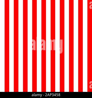Red striped seamless background. Vector illustration. Red strips on white background. Simple minimal linear design. Stock Vector