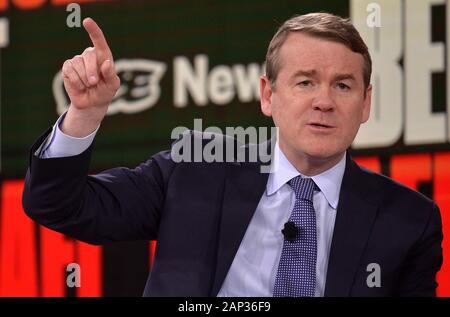 U.S. Sen. Michael Bennet, D-Colorado, appears at a campaign rally for ...
