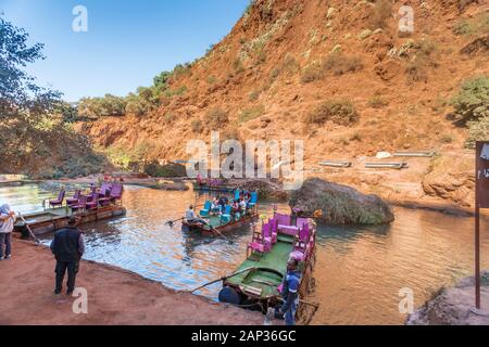 Ouzoud waterfalls near Marrakech in Morocco Stock Photo