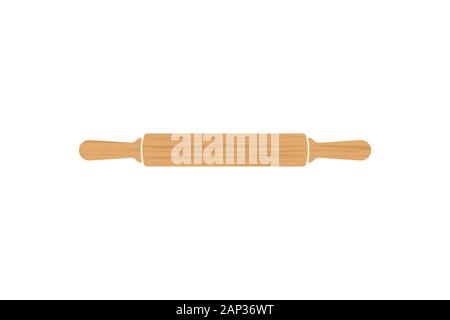 Rolling pin icon flat style. Vector eps10 Stock Vector