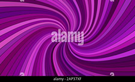 Purple hypnotic abstract spiral ray stripe background - vector illustration Stock Vector