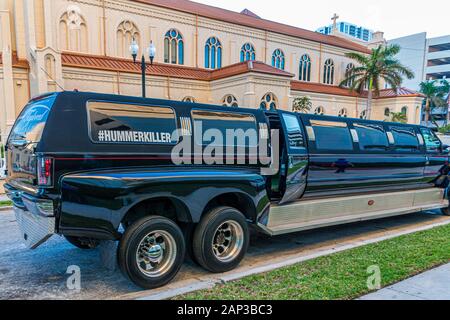 Hummer Stretch Limo Stock Photo