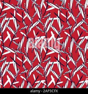 Abstract Botanical Leaf seamless Pattern for fashion prints, backgrounds, websites, wallpaper, crafts Stock Vector