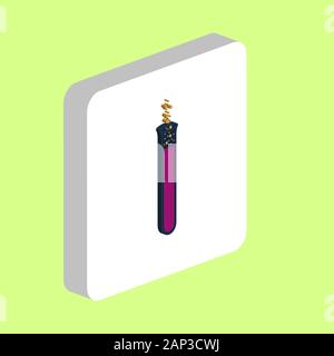 reaction Simple vector icon. Illustration symbol design template for web mobile UI element. Perfect color isometric pictogram on 3d white square Stock Vector