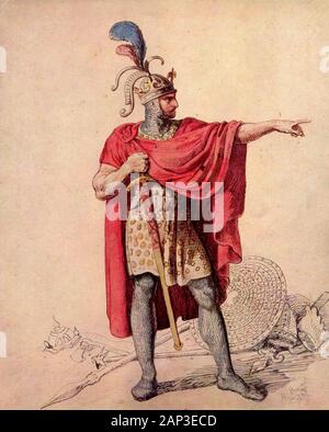 Alfred the Great - Adolph Menzel, 1832 Stock Photo