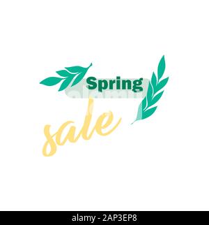 Autumn sale stylish vector template. Seasonal Sale - Trending Logo Stock Vector