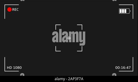 Camera viewfinder Stock Vector