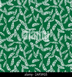 Abstract Botanical Leaf seamless Pattern for fashion prints, backgrounds, websites, wallpaper, crafts Stock Vector