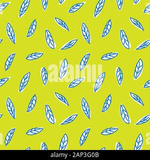Abstract Botanical Leaf seamless Pattern for fashion prints, backgrounds, websites, wallpaper, crafts Stock Vector
