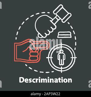 Prejudice & Discrimination Concept Icon. Zero Tolerance Policy Idea ...