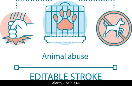 Stop animal abuse Stock Vector Art & Illustration, Vector Image