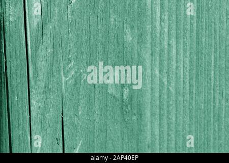 Wooden surface texture close up. Abstract background green color toned Stock Photo