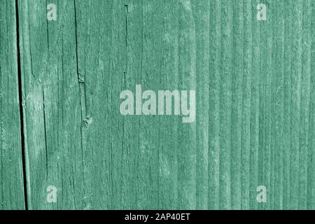 Wooden surface texture close up. Abstract background green color toned Stock Photo