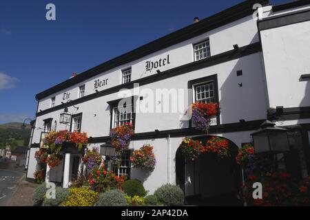 The Bear Hotel, Crickhowell, Brecon Beacons National Park, Powys, Wales, United Kingdom Stock Photo