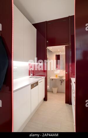 Wien, moderne Kleinwohnung - Vienna, Modern Small Apartment Stock Photo