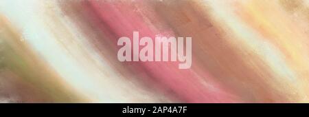 horizontal abstract painting lines with rosy brown, beige and wheat colors Stock Photo