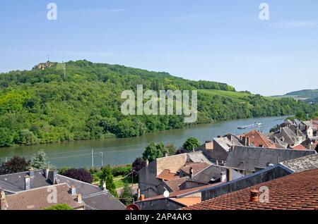 View from the castle at Sierck-les-Bains Stock Photo