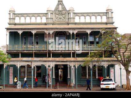 Colonial-era public building in Bulawayo, Zimbabwe (formerly Southern Rhodesia) Stock Photo